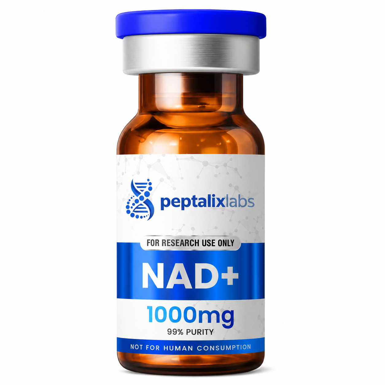 NAD+ 1000mg research compound vial